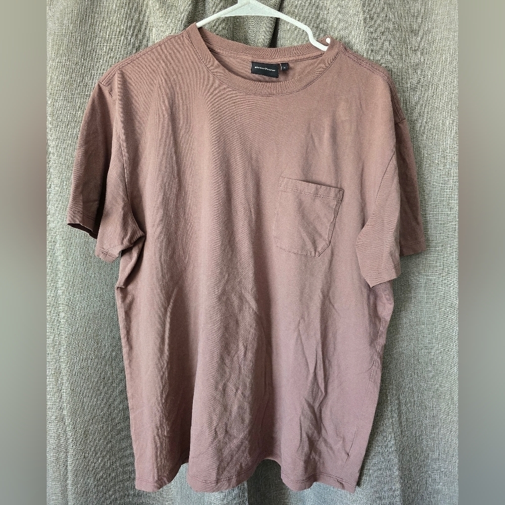 Richer Poorer Womens L Short Sleeve T-Shirt W/ Pocket Brown